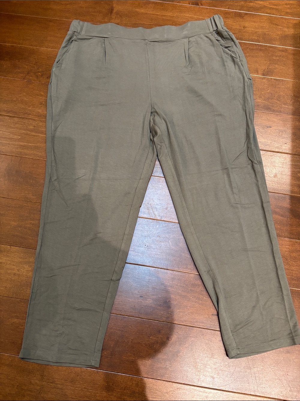 Rachel Zoe Olive Green Pull-On Track Pants